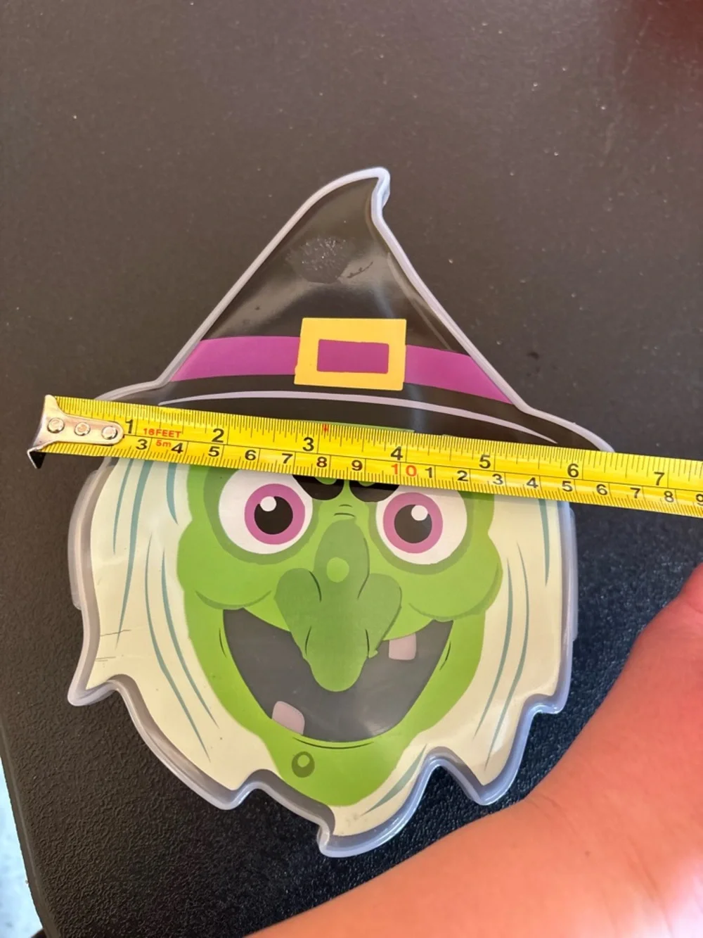 Halloween Witch Face Halloween snack box - Green, Black